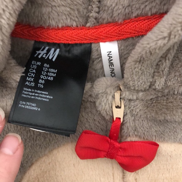H&M baby reindeer outfit super soft 12-18m - Picture 4 of 5
